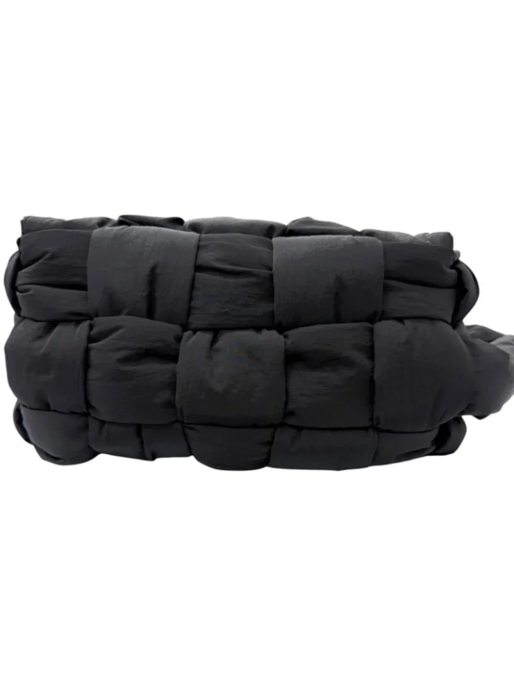 Bottega Veneta Padette Tech Cassette Intrecciato Handbag Black